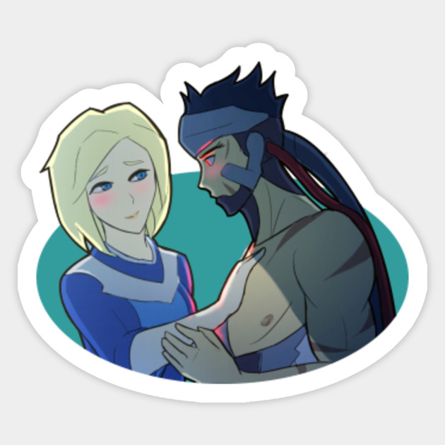 Genji x Mercy - Overwatch - Sticker | TeePublic